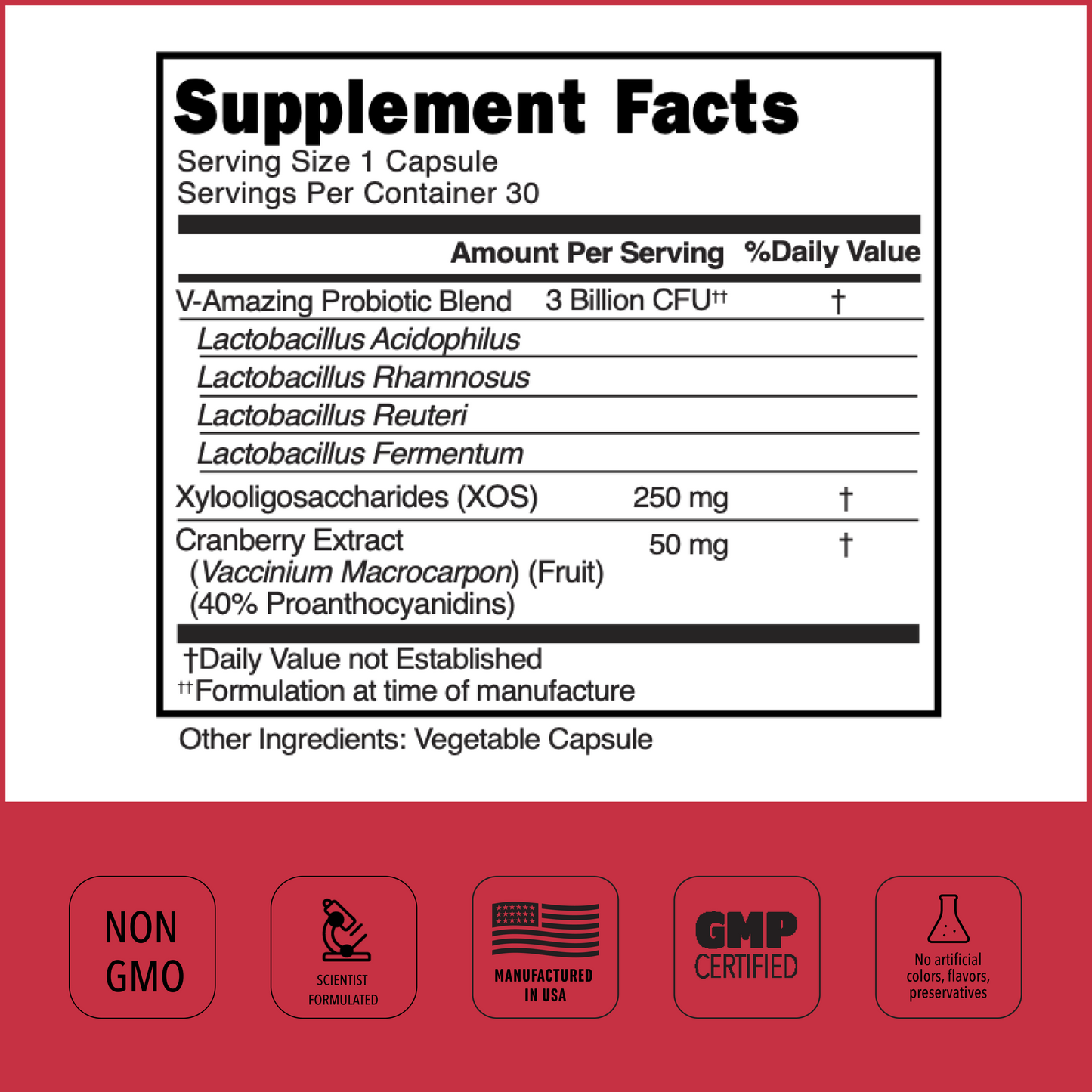 BEST vaginal probiotics supplement facts